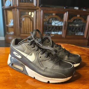 Nike Kids Black and White Air Max Style Sneakers